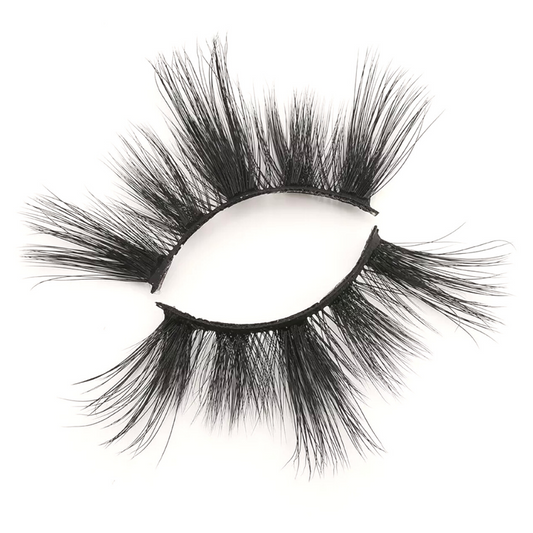 3D Mink Lashes. Soft Cotton Band. Soft Natural Hairs. Easy Application. Natural Looking Dramatic Lashes.
